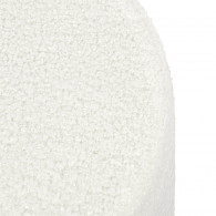 POUF BOUCLETTE RHEA BLANC
