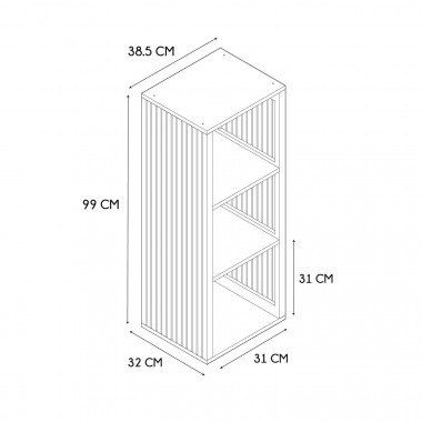 Rangement modulable 3 étages KLAUS