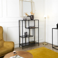 ETAGERE EDISON VERRE FUME