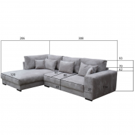 Canapé d'angle Tine - Beige