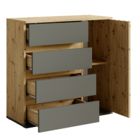 Commode Doris 1 porte 4 tiroirs