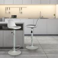 TABOURET DE BAR ISAK BLANC