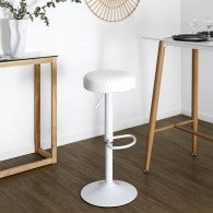 Tabouret de bar réglable MUMFORD NOIR