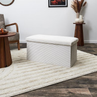 Coffre Banc Pliable Côtelé