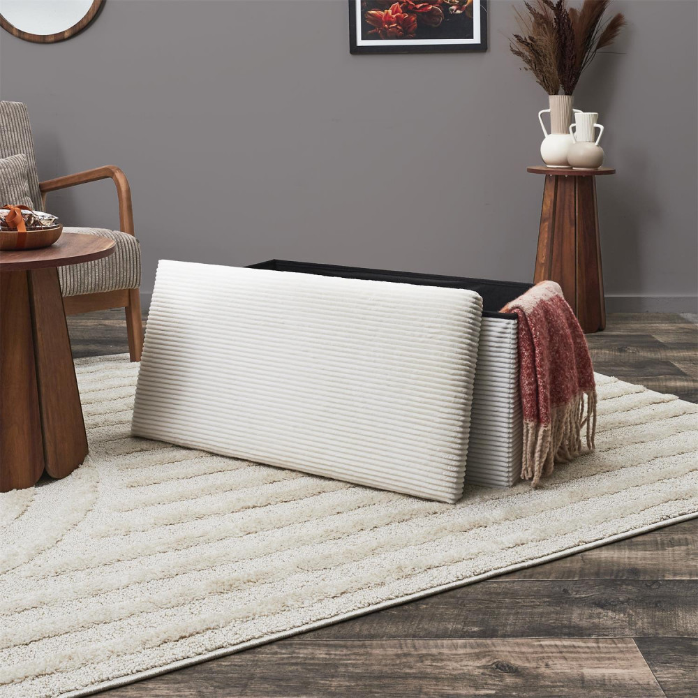 Coffre Banc Pliable Côtelé