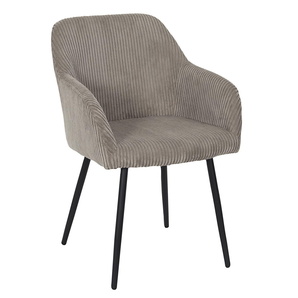Fauteuil côtelé SCOTT