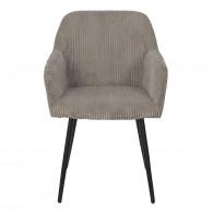 Fauteuil côtelé SCOTT