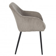 Fauteuil côtelé SCOTT