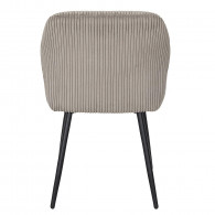 Fauteuil côtelé SCOTT