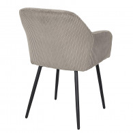 Fauteuil côtelé SCOTT