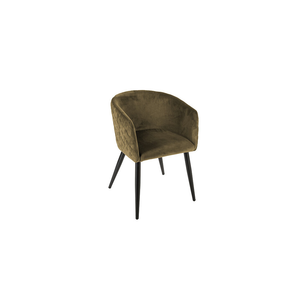 Fauteuil velour Marlo
