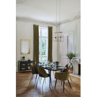 Fauteuil velour Marlo