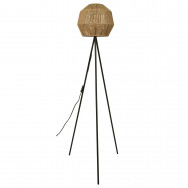 Lampadaire abat jour effet corde tressée