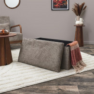 Coffre Banc Pliable Côtelé