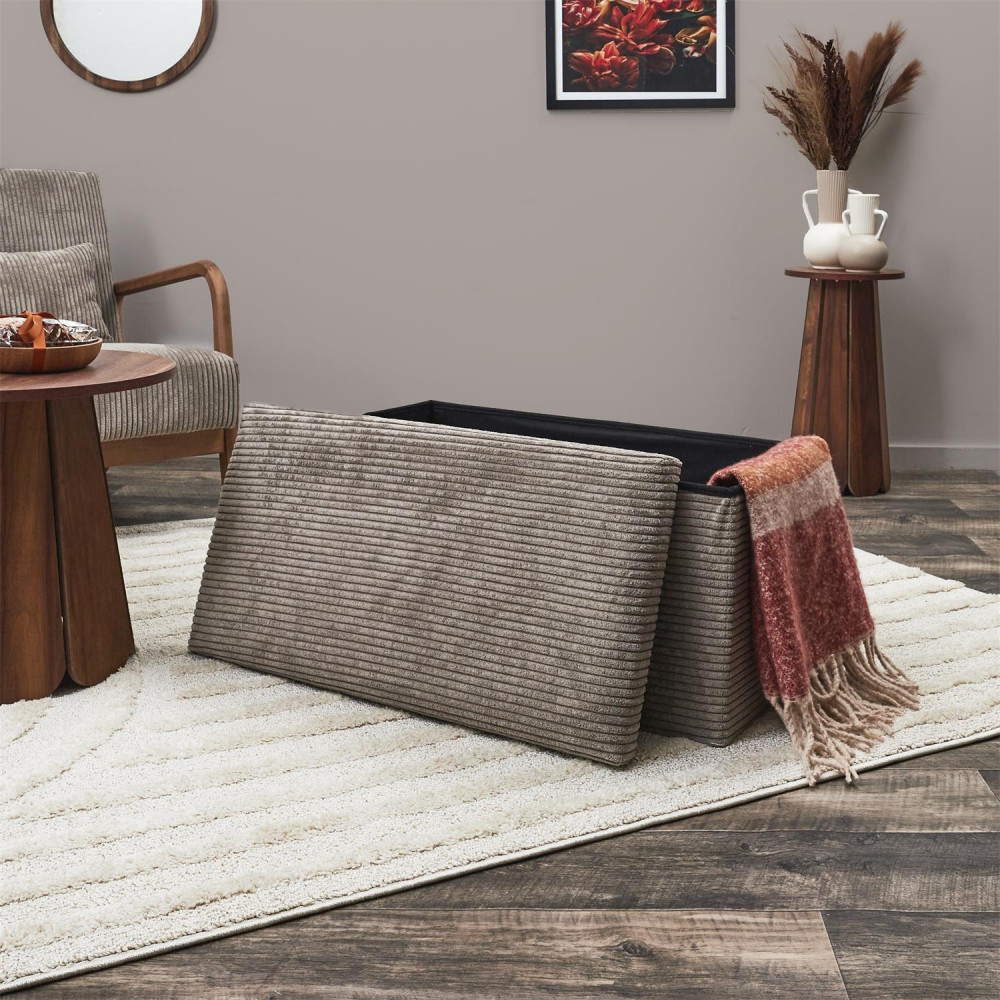 Coffre Banc Pliable Côtelé