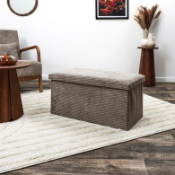 Coffre Banc Pliable Côtelé