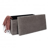 Coffre Banc Pliable Côtelé