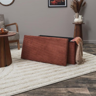 Coffre Banc Pliable Côtelé