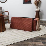 Coffre Banc Pliable Côtelé
