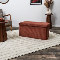 Coffre Banc Pliable Côtelé