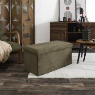 Coffre Banc Pliable Côtelé