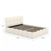 Lit Coffre BUBBLE 140x200cm avec sommier