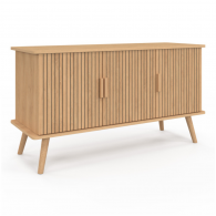 Buffet FAUSTINE 3 Portes Effet Lattes