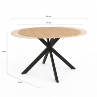 Table à Manger SOLINE Extensible 110-150cm