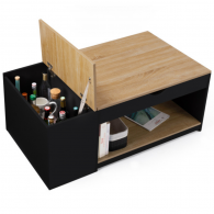 Table Basse ELINA Relevable + Coffre