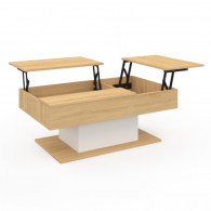 Table Basse TANIA avec Double Plateau Relevable