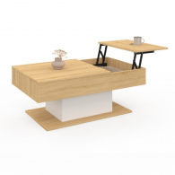 Table Basse TANIA avec Double Plateau Relevable