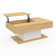 Table Basse TANIA avec Double Plateau Relevable