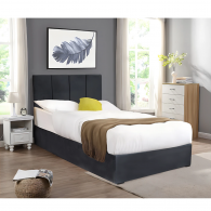 Lit coffre 120 x 200 cm Dubaï avec sommier