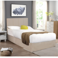 Lit coffre 120 x 200 cm Dubaï avec sommier