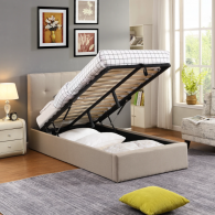 Lit coffre 120 x 200 cm Dubaï avec sommier