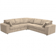 Canapé Réversible Magda velours Beige