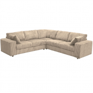 Canapé Réversible Magda velours Beige