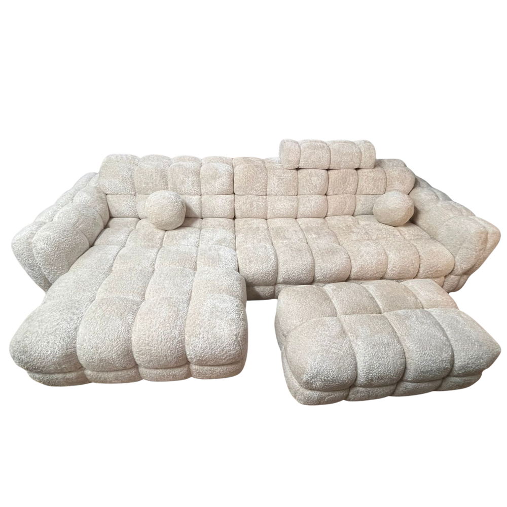 Canapé d'angle et pouf Bubble BARBARA