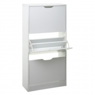 Range Chaussures 3 Tiroirs Blanc