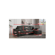 Canapé lit ANNA Convertible et Réversible