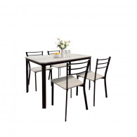 Table + 4 Chaises LEEDS