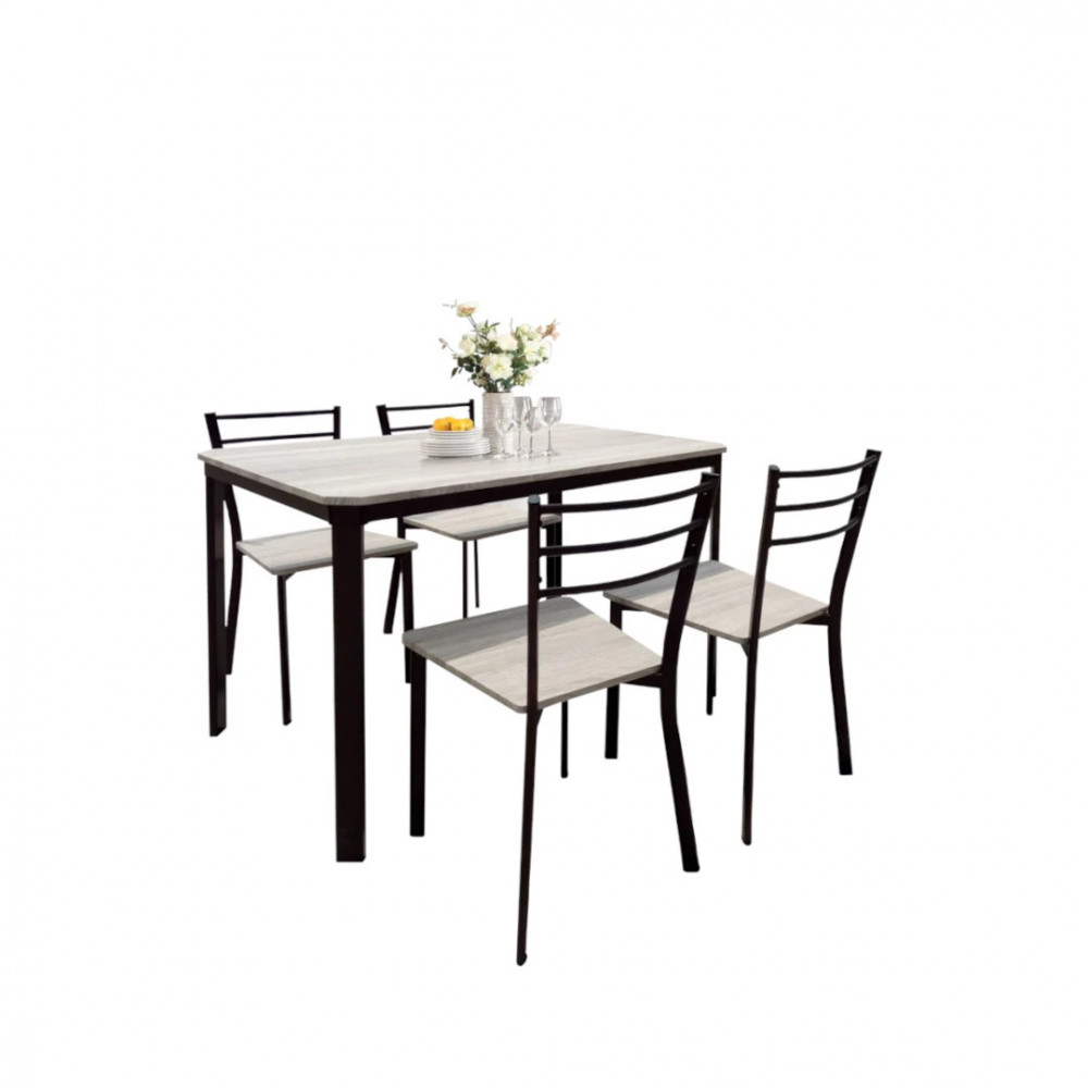 Table + 4 Chaises LEEDS