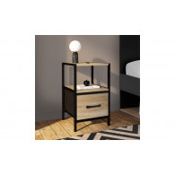 Table de chevet IRIS Noir x2