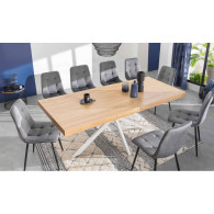 Table à Manger Extensible 160-200Cm Pieds Croisés SPIDER