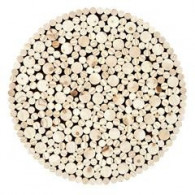 Table basse effet Rondin