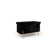 Banc Coffre LOAN Velour Noir