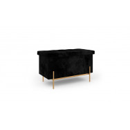 Banc Coffre LOAN Velour Noir