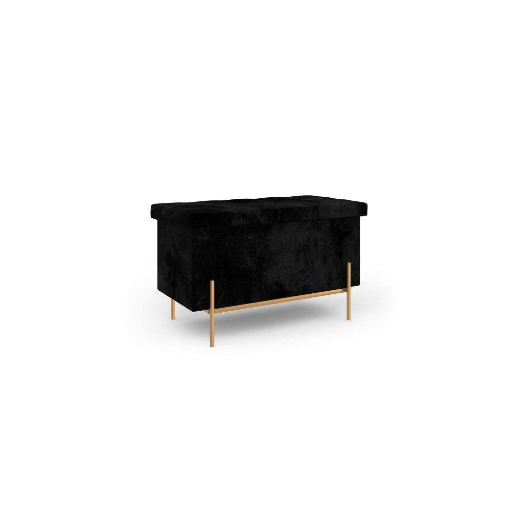 Banc Coffre LOAN Velour Noir