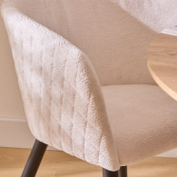 Fauteuil velours MARLO