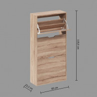 Range Chaussure 3 Tiroirs Bois DRAWY